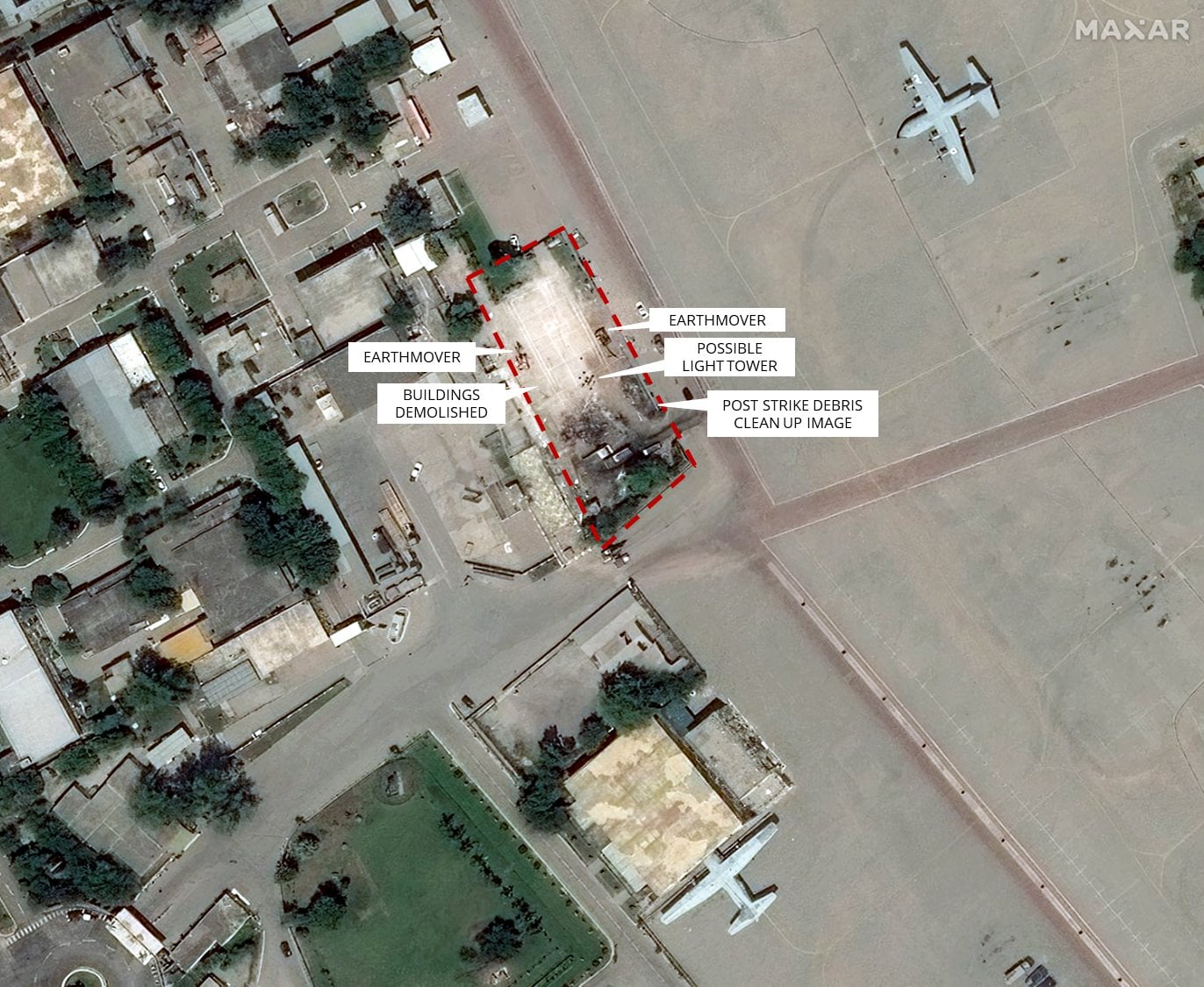 An image from May 17, taken a week after the strikes, shows Pakistans clean-up operation at the air base. With inputs Damien Symon