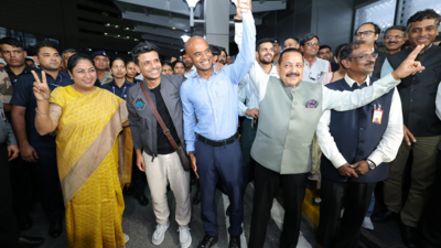 Astronaut Shubhanshu Shukla Returns To India, Receives Heroic Welcome At Delhi Airport
