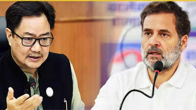 Kiren Rijiju and Rahul Gandhi 'Spoiled brat': Rijiju's veiled attack at Rahul over 'vote chori' charge; shares CSDS apology
