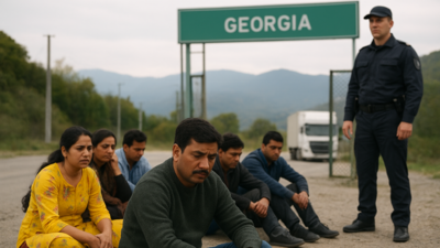 Representative AI image ‘Inhuman behaviour’: Viral post alleges Indians detained, humiliated at Georgia border; made to wait in cold without food or toilets