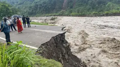 MP Baluni narrowly escapes landslide