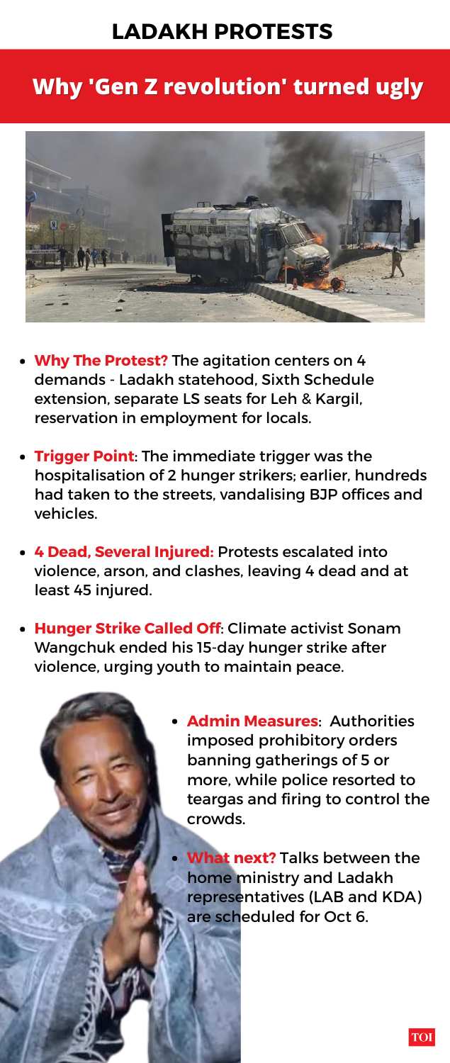 Ladakh protest: Why, what happened; what's next