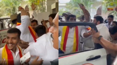 Anti-Hindi showdown in Bengaluru: Protesters storm MHA promotional event attended by 6 MPs; over 40 held