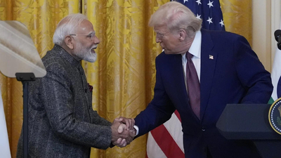 PM Modi and US President Donald Trump (File photo) ‘Festival of lights’: PM Modi thanks Donald Trump for Diwali greetings; calls India, US ‘great democracies’