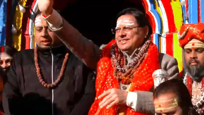 ANI file photo Uttarakhand CM Pushkar Singh Dhami offers prayers at Kedarnath Temple ahead of winter closure