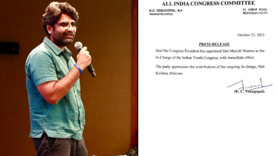‘A new chapter begins’: Manish Sharma takes charge of Indian Youth Congress; party lauds Allavaru’s role