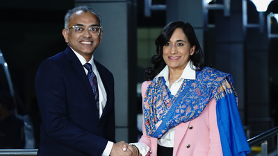 (Photo shared by MEA on X) Canadian FM Anita Anand in India: Meeting with EAM Jaishankar, trade talks - what's on the cards