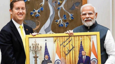 Sergio Gor presented an autographed photo of PM Modi and Trump ‘US values India ties’: Gor after ‘incredible’ meeting with PM Modi