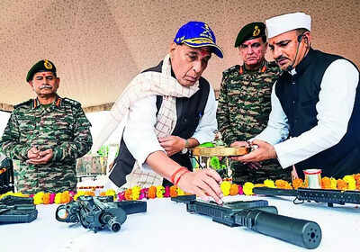Defence minister Rajnath Singh Road to Karachi is through Sir Creek: Rajnath to Pakistan
