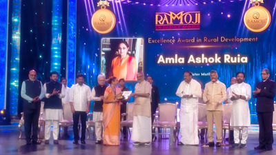 Ramoji Excellence Awards 2025: 'Water Mother' Amla Ashok Ruia receives top honour for rural development