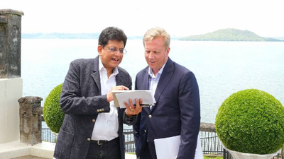 Goyal with NZ trade minister Todd McClay in Auckland India, New Zealand renew push for future-ready FTA