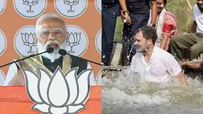 'Doobne ki practice’: PM Modi's veiled dig at Rahul's fishing bid; takes 'katta' jibe at oppn again