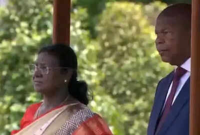 President Droupadi Murmu arrives in Angola, receives ceremonial welcome - watch