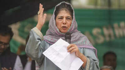 Mehbooba objects to allotment of fertile land to BSF