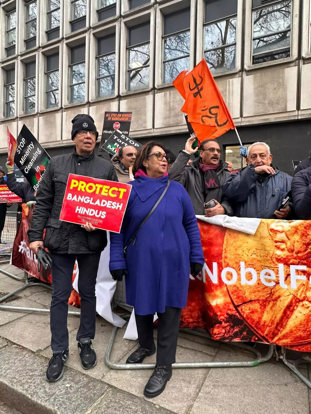 Protest outside Bangladesh High Commission in London