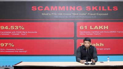 CAG has exposed ‘massive scam’ in Kaushal Vikas Yojana: Congress