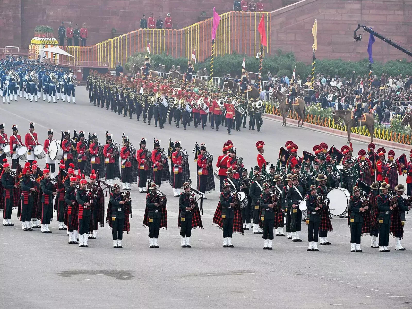 'Beating Retreat ceremony' at Vijay Chowk today to formally conclude Republic Day celebrations.
