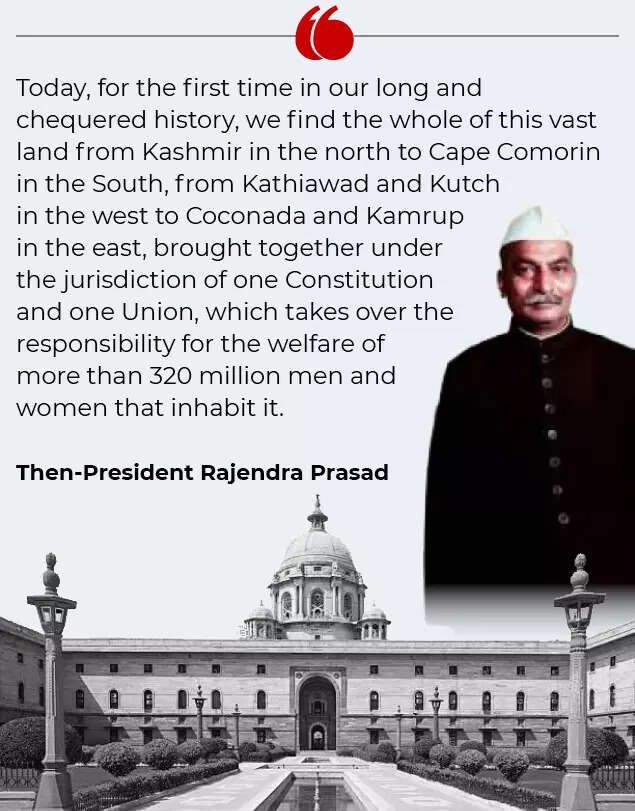 From first address of president