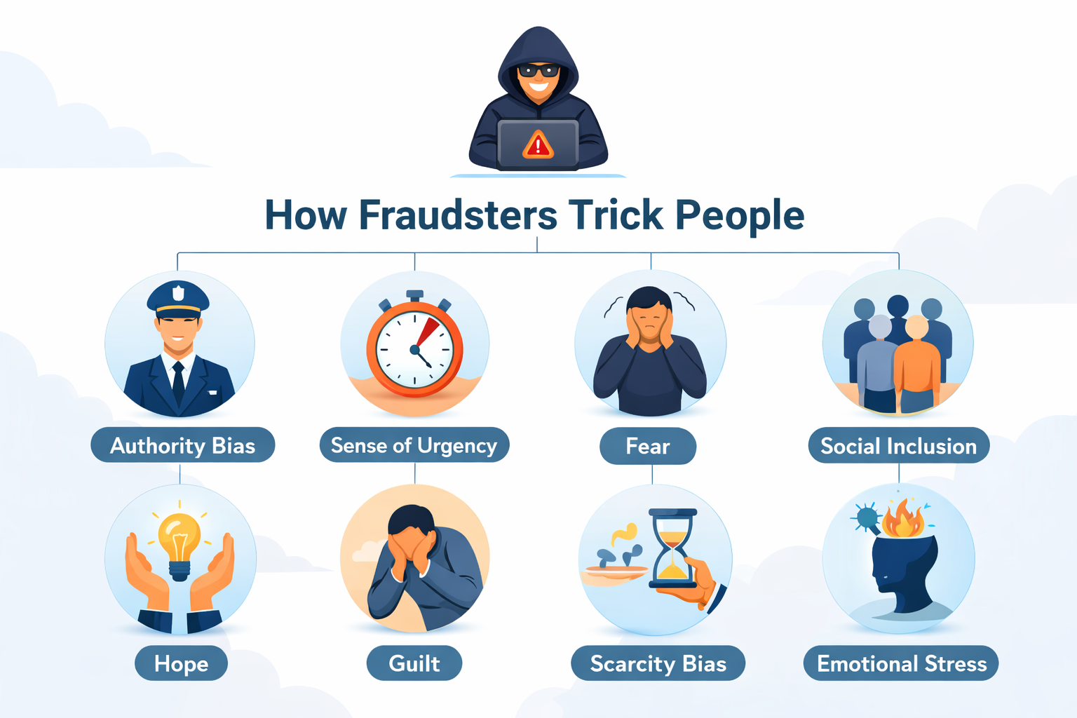 How scammers trick people