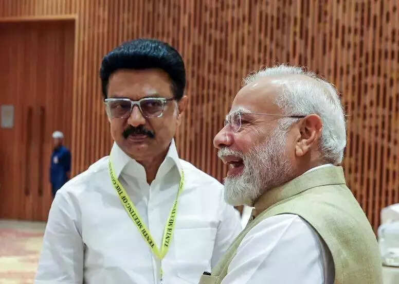 New Delhi, May 24 (ANI)_ Prime Minister Narendra Modi with Tamil Nadu Chief Mini....