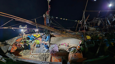 'Attempted to flee': Coast guard intercepts Pakistani fishing vessel in Arabian Sea - Watch