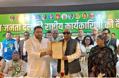 Tejashwi Yadav named RJD working president in father Lalu's presence; sister Rohini flags 'conspiracy'