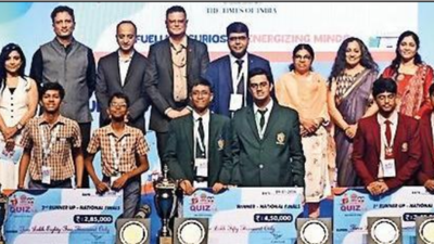 IOCL Executive Director (Branding and CC) John Prasad Kandamparambil (standing fifth from left) with the winners at Friday’s event IndianOil Science Quiz 3.0 concludes with a bang
