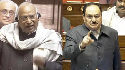 Rajya Sabha Explodes As Nadda, Mallikarjun Kharge Trade Barbs Over Rahul Gandhi, 'Gag' On Opposition