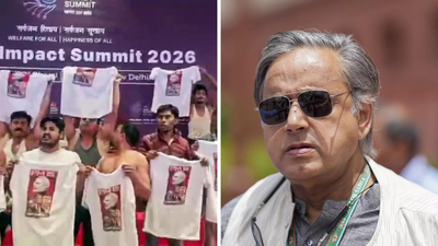 Congress Paradox: Tharoor Lauds AI Summit While Youth Stages Shirtless Protest at Venue