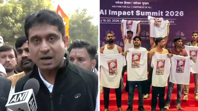Congress Paradox: Tharoor Lauds AI Summit While Youth Stages Shirtless Protest at Venue
