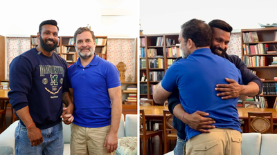 Rahul Meets ‘Mohammad Deepak’ Who Confronted Bajrang Dal Members; Defended Muslim Shopkeeper