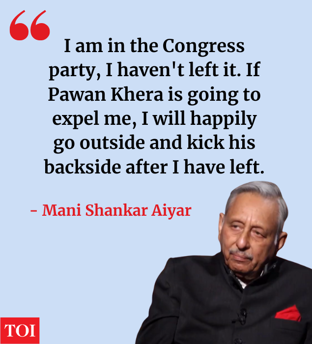 Aiyar termed Pawan Khera a 'parrot'.