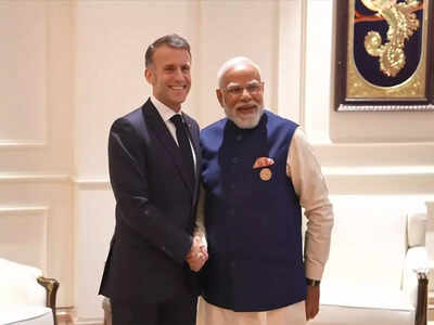 Delhi: Prime Minister Narendra Modi holds meeting with French President Emmanuel Macron Ready to raise India content in Rafale: Macron