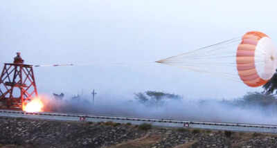DRDO parachute DRDO conducts successful qualification test for Gaganyaan drogue parachute