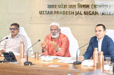 - Jal shakti minister reviews progress of water projects in UP villages; directs officials to complete arrangements ahead of summer
