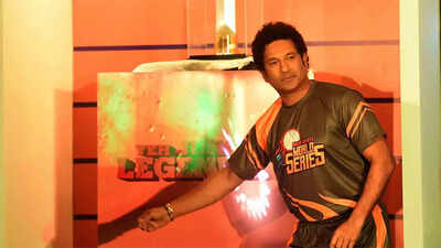 Sachin Tendulkar during a Road Safety World Series event in 2019. (TOI Photo) Tendulkar becomes global champion for road safety cause