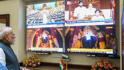  PM Modi Offers Prayers, Joins Surya Tilak Ceremony At Ayodhya Ram Mandir