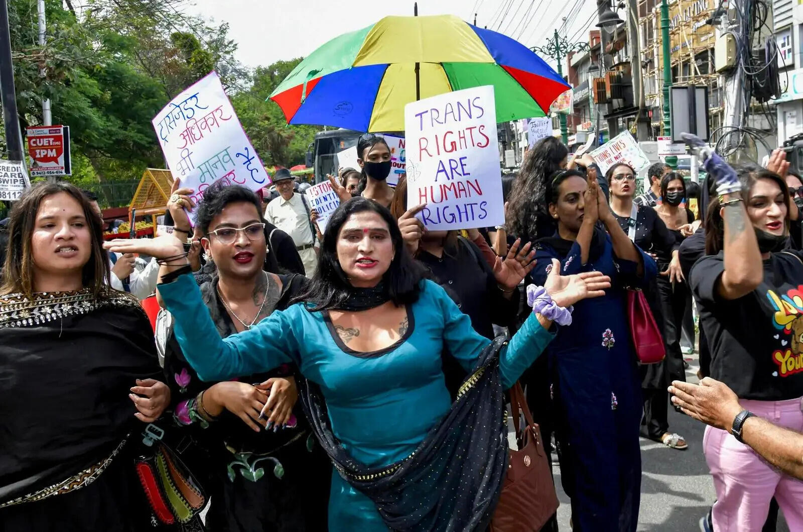 Protest against Transgender Persons bill (PTI)