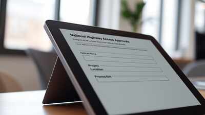 AI-generated image Application & approval process for access roads from NHs goes fully digital