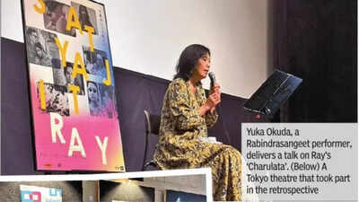 <p>Yuka Okuda, a Rabindrasangeet performer, delivers a talk on Ray’s ‘Charulata’.<br></p> When 7 rays hit cinemas in land of rising sun