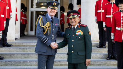 <p>.</p> CDS general Chauhan in UK to deepen military cooperation, boost defence industry partnerships