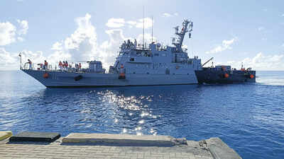 Sea diplomacy: Indian Navy ships dock in Maldives’ Addu Atoll, make port call at Canary Islands