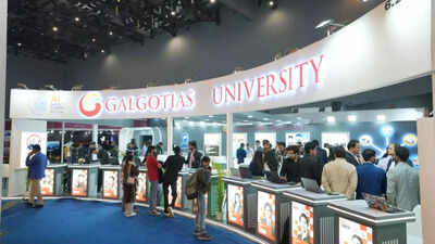<p>Photo credit: ANI</p> Social media mocks Galgotias University ads after AI Summit row