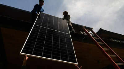 Representational Image (Image credit: AP) Installation of 13L rooftop solar systems okayed under ULA model for 10 states/UTs