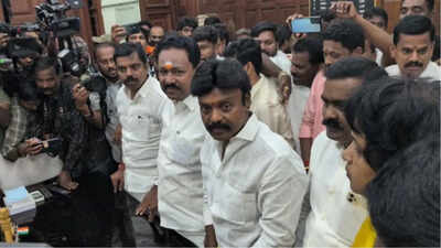 AIADMK Faces Major Setback As Three MLAs Resign From Shanmugam–Velumani Faction In Tamil Nadu AIADMK Faces Major Setback As Three MLAs Resign From Shanmugam–Velumani Faction In Tamil Nadu
