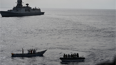Navy thwarts suspected piracy attack on merchant vessel in western Indian Ocean