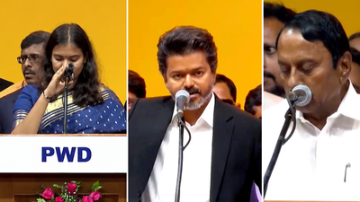 From KA Sengottaiyan to  S Keerthana - what Vijay's Tamil Nadu cabinet looks like