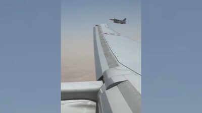Watch: PM Modi receives F-16 escort as he lands in UAE on first leg of five-nation tour