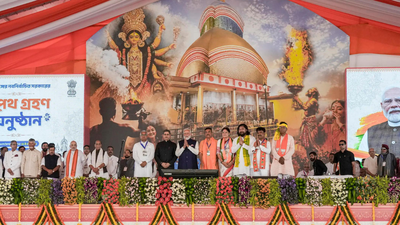 Image: PTI RSS’s long march in Bengal culminates in BJP’s triumph