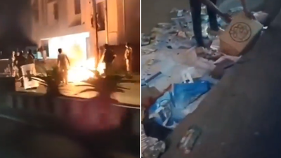West Bengal polls: TMC claims BJP behind arson attack on Siliguri office, shares video